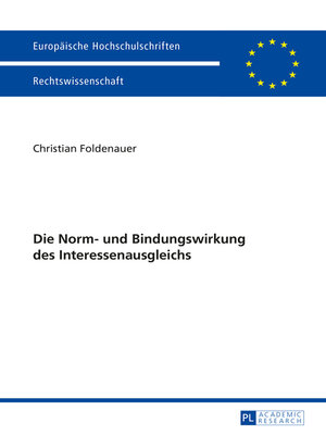 cover image of Die Norm- und Bindungswirkung des Interessenausgleichs